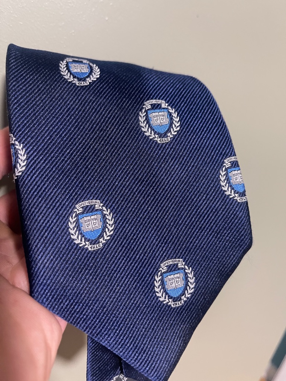 Rivets Of Boston Navy Blue Repp Tie - 100% Silk